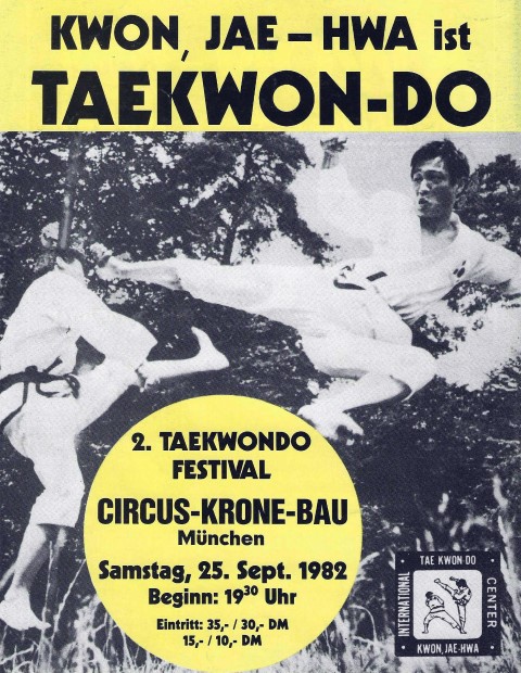 1982_TKD-Festival Kwon Jae-Hwa Taekwondo-Festival mit Kwon Jae-Hwa im Circus-Krone-Bau