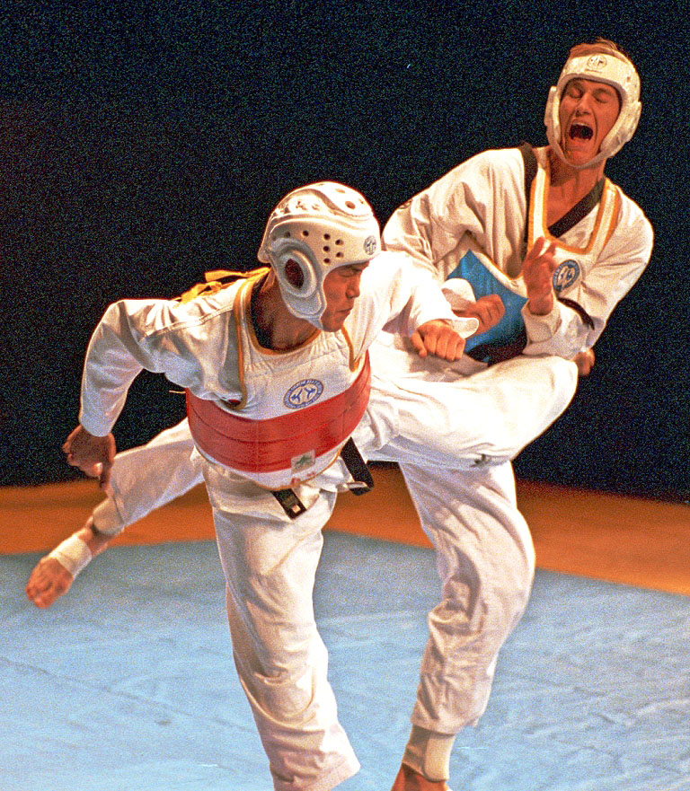 1993_LK Modeon_Kim Je-Kyoung1 Länderkampf im Allgäu - der "Unbezwingbare" geht k.o.