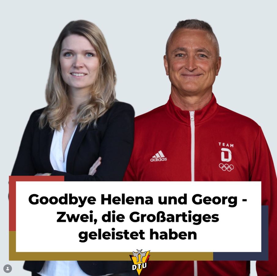 Helena Stanek und Georg Streif - zwei zuverlässige Stützen verlassen die DTU